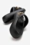 Comfortable Women's Beach Pool Balcony Garden Slippers with Chain Black Slippers - 6