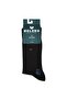 Men's Seamless Cotton Socks Dot Square Pattern Black