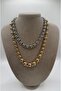 Zra Model Double Set Double Color Ball Necklace - 4