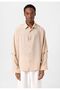 Double sleeve detailed oversize shirt - 2