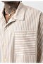 Striped short sleeve oversize shirt - 7