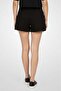 Women Solid Denim Shorts, Black - 4