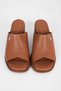 Adapt Women's Genuine Leather Blunt Toe Heeled Slippers B4640 - 4