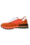 Men's Nubuck Toe-Toe Detail Textile Lace-Up Daily Sports Orange - 4