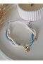 White Blue Beaded Bracelet Starfish Handmade Women's Bracelet - 7