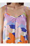 V-Neck Floral Rope Strap Dress - 3