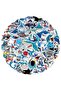 50 sheets Cartoon Shark Graffiti Sticker For Suitcase Skateboard Helmet Toy Phone Case Vinyl Wate... - 2