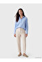 Nevavm Striped Satin Women's Shirt with a Difference - 3