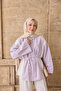 Women's Gizgili Waist Tie Shirt Pink - 4