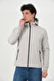 Men's coat men's hooded reflective detail stretch fit coat