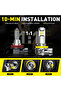 9012(HIR2) 6500K white AUXITO 2Pcs 30000LM H11 H8 LED Headlight Bulbs 6500K White Turbo 9005 HB3 LED - 3
