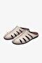 Palme Gray Flother Leather Women's Slippers - 3