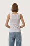 Women's 3-Piece Economical Pack White Undershirt Set Cotton Ribbed Undershirt Set Basic Camisole Undershirt - 4