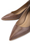 Women's Genuine Leather Mink Heeled Shoes - 4