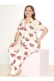 Boydan Buttoned Battal Short Sleeve Pajama Set B780-27 - 2