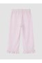 Trendlucky Girls' Striped Pants with Ruffle Detail and Contrast - 5
