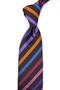 Brown Colored Stripe Silk Tie Ik2450