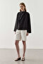 Flowy Tencel Blouse Black - 3