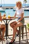 Women's Shorts Mini Denim High Waist Slim Fit Plain Pattern Piping Leg Extra Short Quality - 2