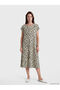 Sparkling Choices from Shining Store Zero Roba Collar Embroidered A-Fit Dress