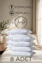 8-Piece White Zippered Pillowcase Set 50X70 cm – Soft Textured, Durable, Easy to Wash Pillowcase Set
