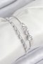 Brass Zircon Stone Waterway Model Silver Color Women's Bracelet 5886 - Eterna2726-1586