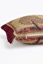 Tree of Life with Birds Pattern Fringed Throw Pillow Cover - Burgundy Tassel Tapestry Pillowcase - 6