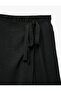 Aerobin Fabric Comfortable Fit Wide Leg Trousers with Tie Detail - 6