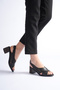 Genuine Leather Orthopedic Poly Sole Cross-Band Women's Sandals Prs9026 - 3