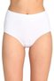 7 Pieces Tutku Women's High Waist Bato Thick Rubber Panties White - 4