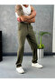 Baggy Cut Straight Fabric Trousers
