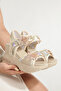 Mdl 1702 Floral Detailed Wedge Sandals - 4