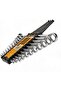 12 Piece SAE Combination Wrench Set Inch Sizes Chrome Vanadium Steel Fastening Tool Kit - 2