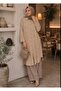 Women's Floral Embossed Long Sleeve Loose Tunic Dress