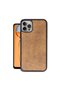 Apple iPhone 14 Pro Case Aras Leather Cover - Tan