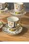 Como Soul 6-Person Porcelain Turkish Coffee Cup Set - 90 ml - 4