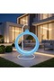 أرجوحة دائرية حديثة مع إضاءة RGB، مقاس 143 × 138 سم، مصنوعة من بلاستيك LLDPE (بدون حامل) - 3