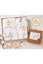 0-1 Year Old Baby Bathrobe Set + Gift Set of 7 Muslin Wipes 100% Cotton 4 Piece Boxed Newborn Set with Chick Figure