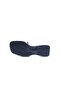 Genuine Leather Straw Jute Detailed Black Flat Heeled Women's Slippers - 6