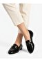 Women's Black Soft Sole Stylish Comfortable Daily Ballerina Shoes - 2