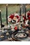 Silk Route Sequin Table Runner 12x72 inch Glitter Fabric Table Linens Runner Fabric Decorations for Holiday Wedding Birthday Outdoor Party Decor(Black) - 4