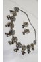 Antique-style Indian / Bohemian Tribal jewelry set. Oxidized, Ethnic Choker, Festive/Navratri Wear, Vintage Folk - 2