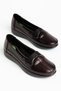 Large Size Genuine Leather Women's Casual Shoes Brown Snake Print Thermo Sole - 4