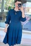 Waist-Tied Viscose Dress 6Y105 - 4