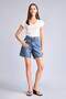 100% Cotton High Waist Jean Bermuda H0658Ax26Sm - 2