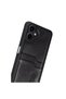 Samsung Galaxy A07 4g Leather Case with Sara Card Holder - Black - 3
