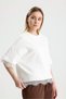 White Water Wave Lace Detailed Tshirt - 2