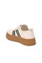 White Lace-up Women's Sports Shoes - 4