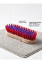 Traditional Carpet and Surface Washing Brush with Wooden Handle – 2 Different Color Options-Red