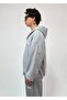 Thin Fabric Embroidered Oversize Premium Zip Hoodie - 4